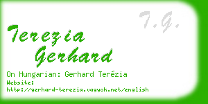 terezia gerhard business card